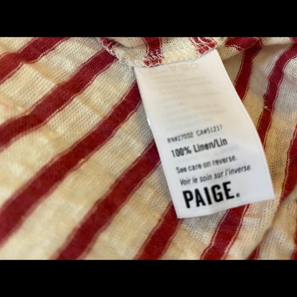 Paige Linen Striped T-Shirt - Picture 3 of 3